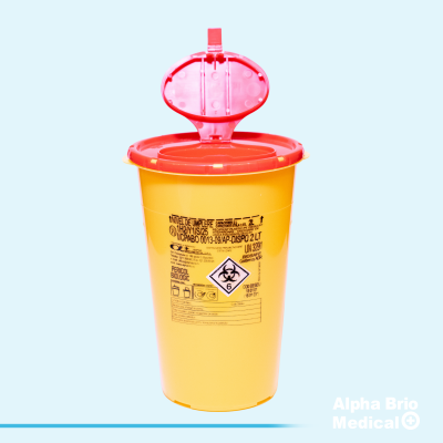 Recipient / Cutii polipropilena 2 L pt. intepatoare–taietoare BIOSAFE