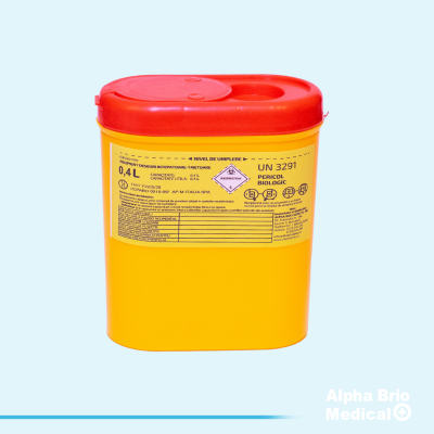 Recipient / Cutii polipropilena 0,4 L pt. intepatoare–taietoare BIOSAFE