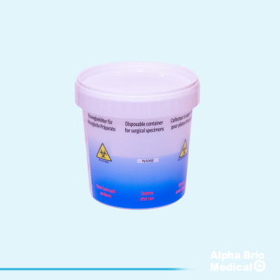 Recipient din plastic 250 ml pt probe anatomo-patologie si plasma BIOSAFE