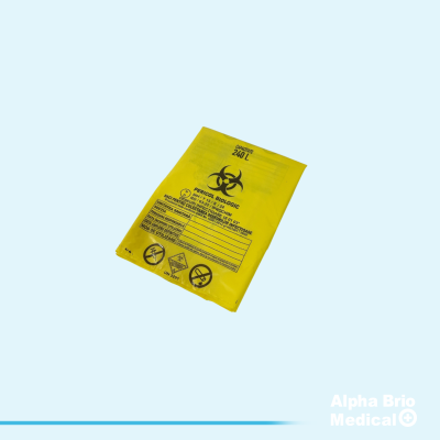 Saci galbeni 240 L "Pericol Biologic" pentru deseuri infectioase