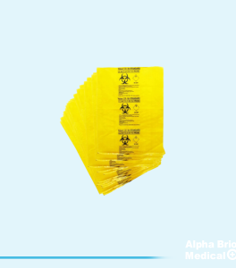 Saci galbeni 140 L "Pericol Biologic" pentru deseuri infectioase