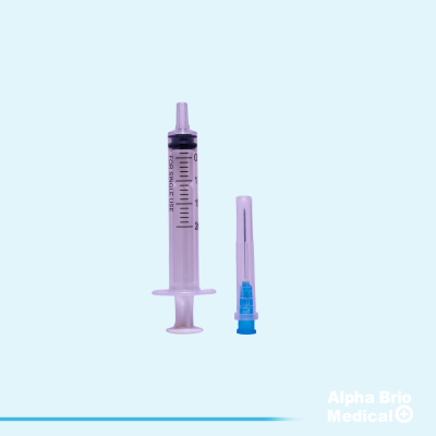 2 ml syringe with LUER SLIP needle BIOSAFE