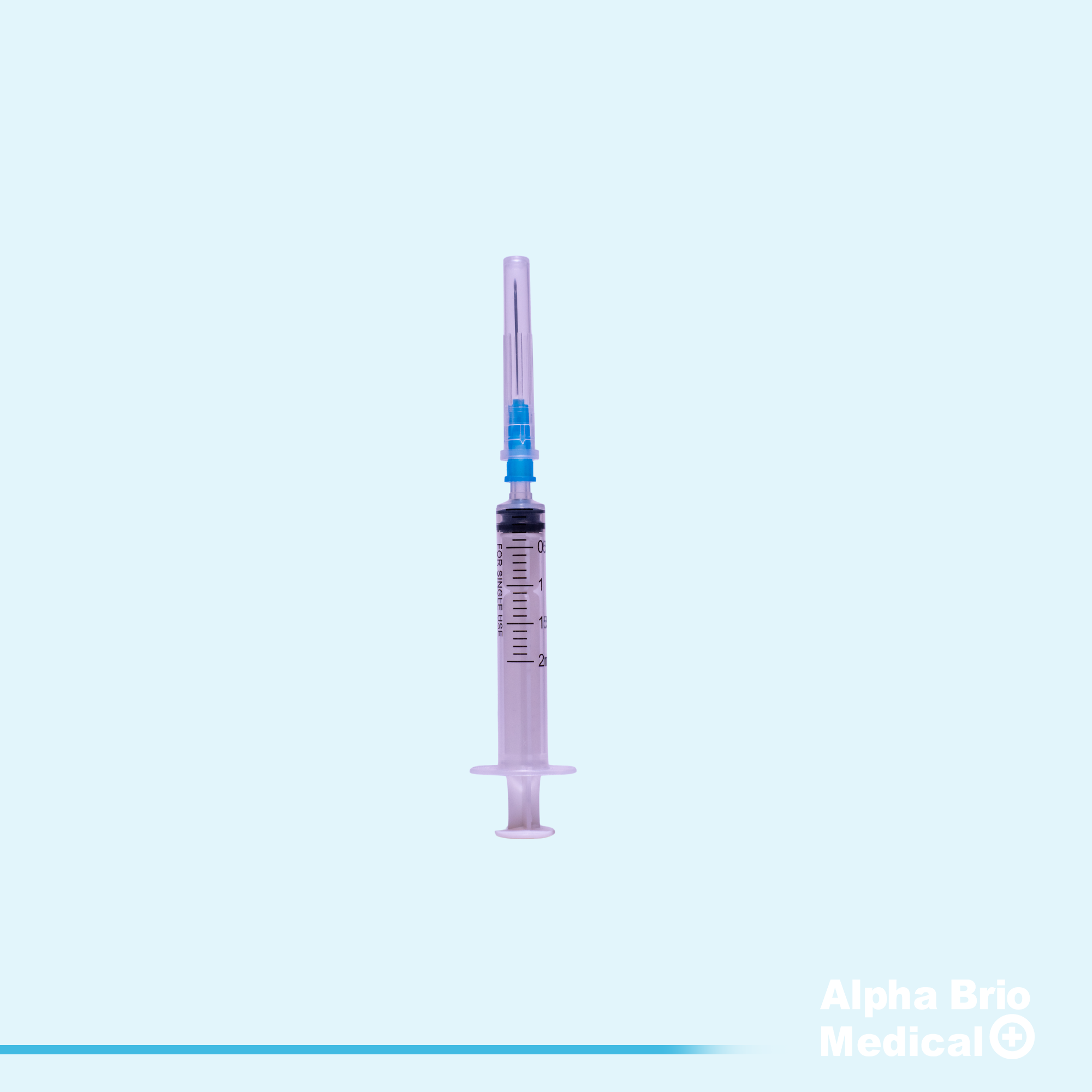 2 ml syringe with LUER SLIP needle BIOSAFE