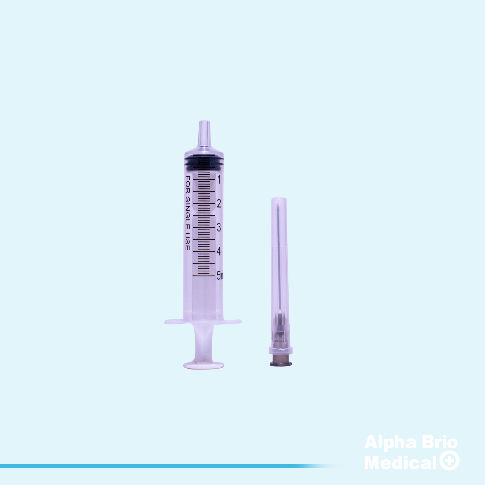 Seringa 5 ml cu ac LUER SLIP BIOSAFE