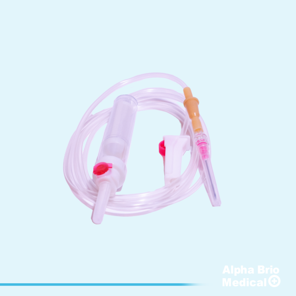 Set transfuzie cu ac plastic tip luer lock BIOSAFE