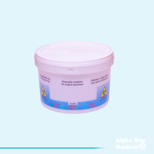 Recipient din plastic 2300 ml pt probe anatomo-patologie si plasma BIOSAFE