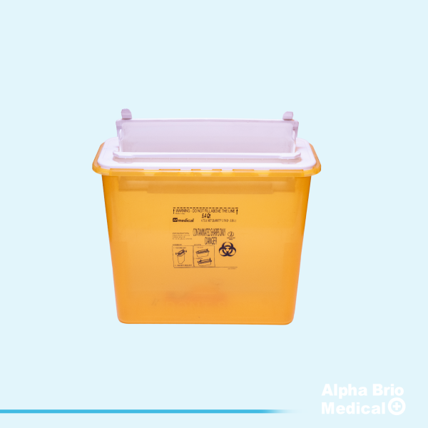 Recipiente polipropilena 5,4 L pt. deseuri farmaceutice BIOSAFE