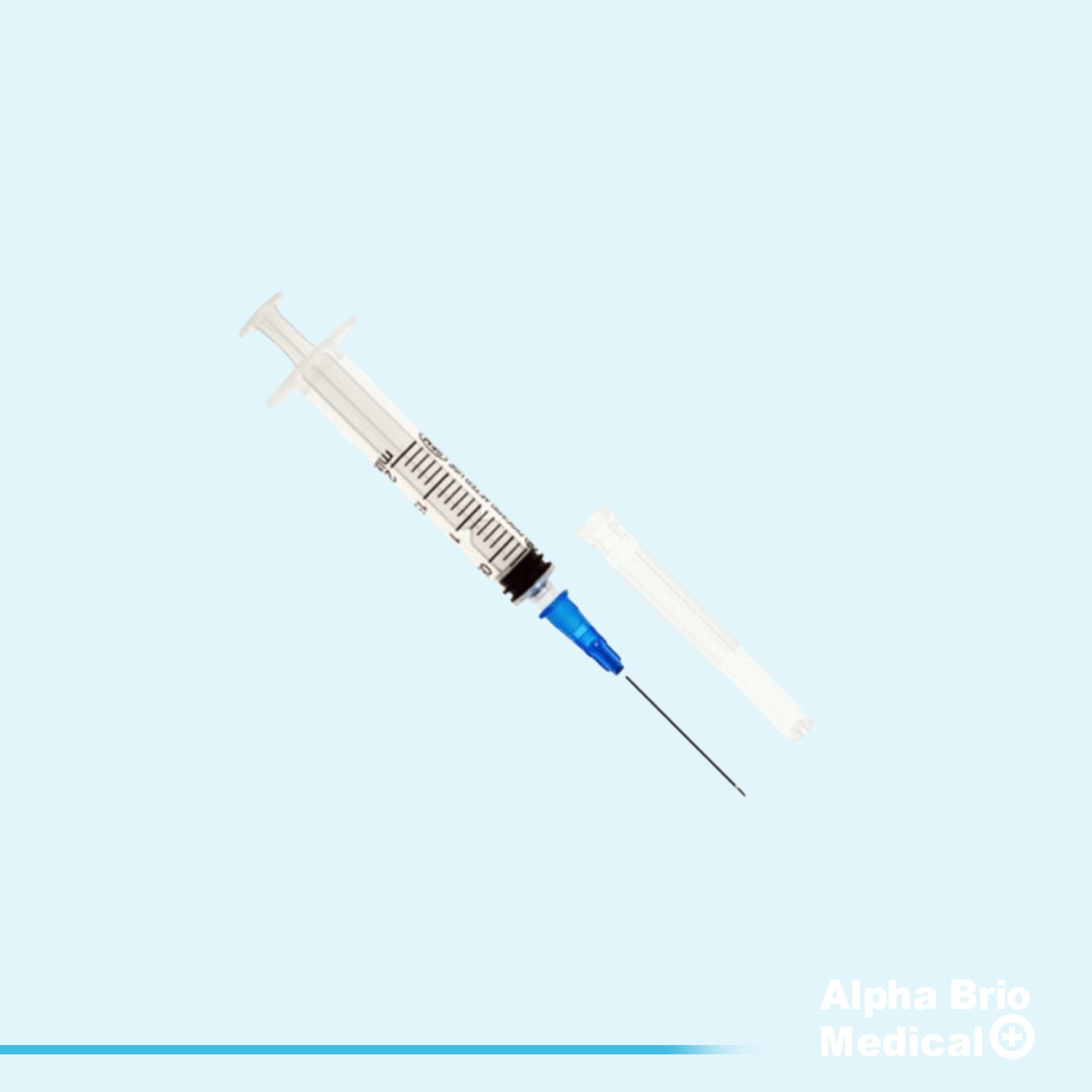 Seringa cu ac, 2 ml LUER LOCK BIOSAFE