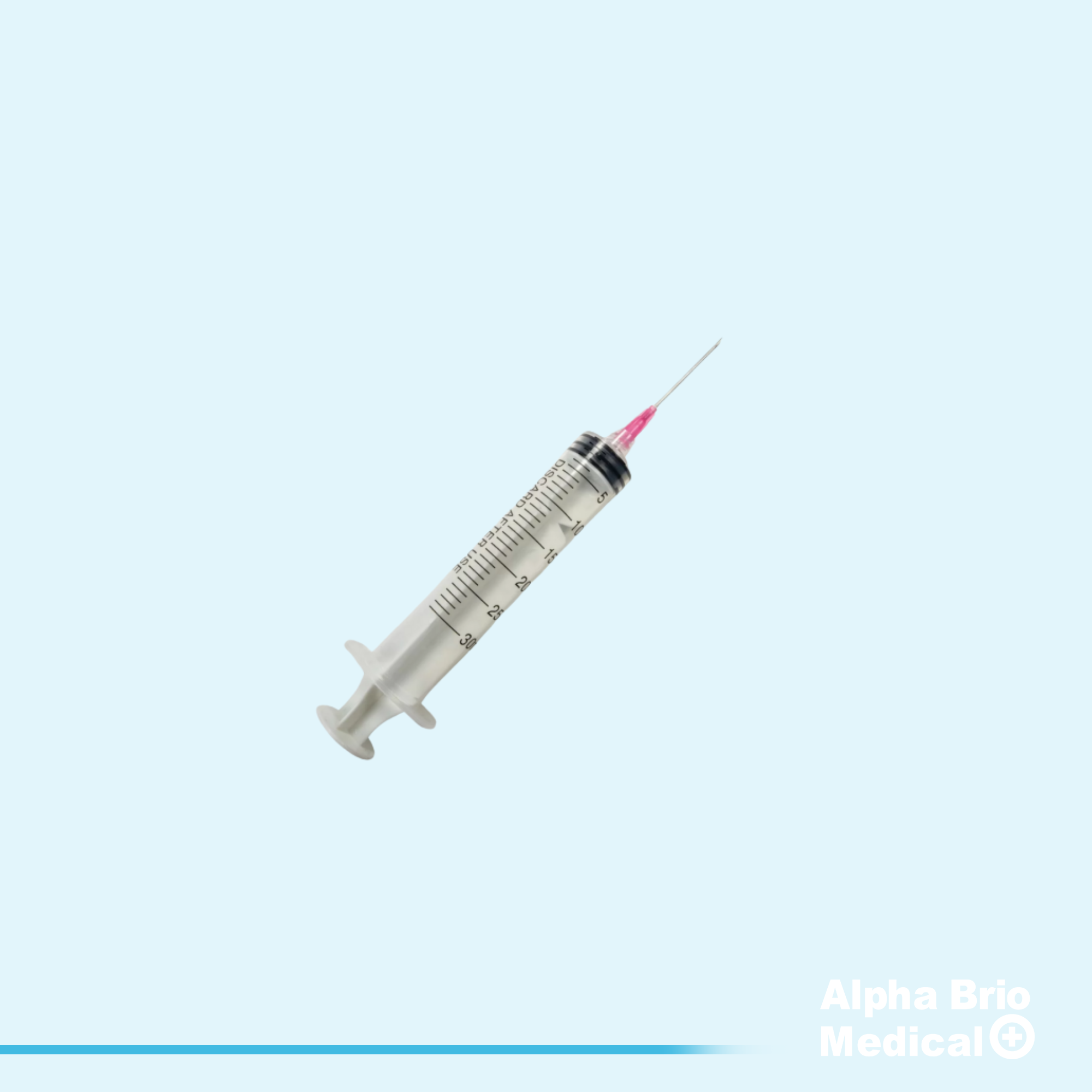 30 ml syringe with LUER LOCK needle BIOSAFE