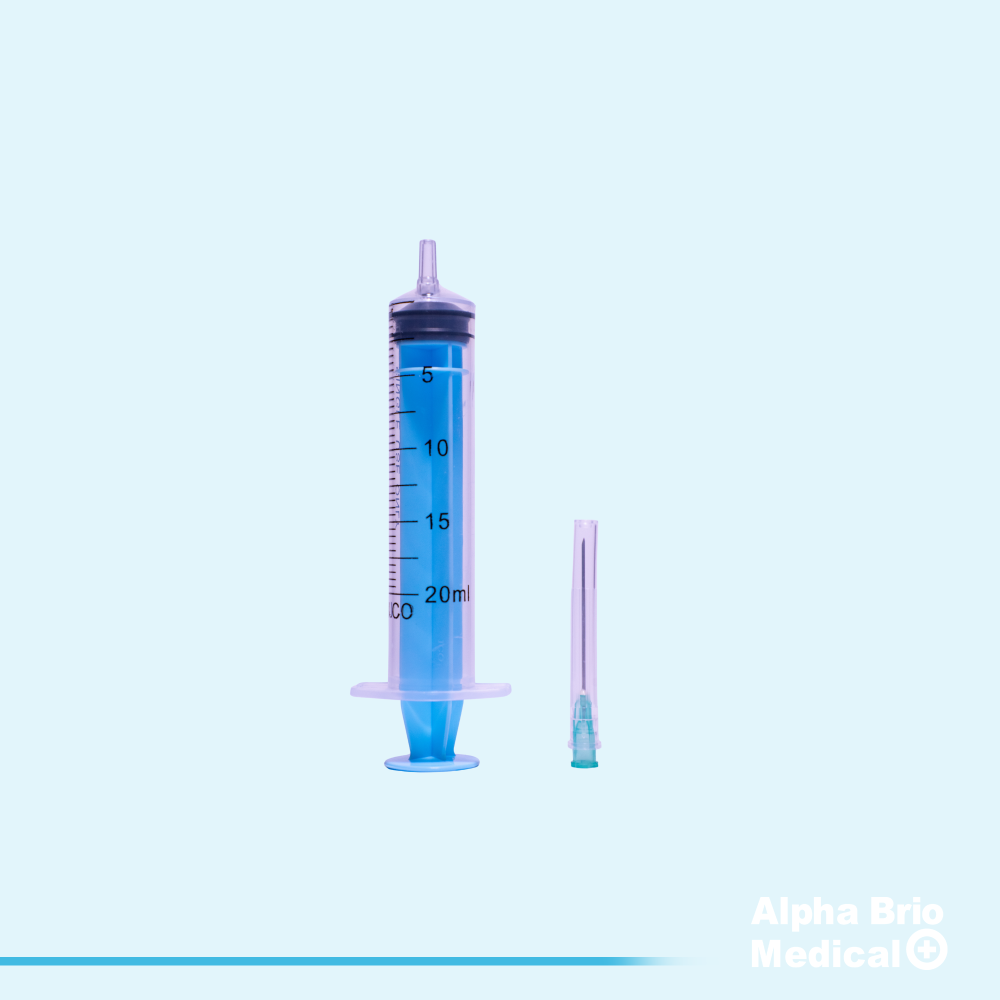 Seringa 20 ML cu ac LUER LOCK BIOSAFE