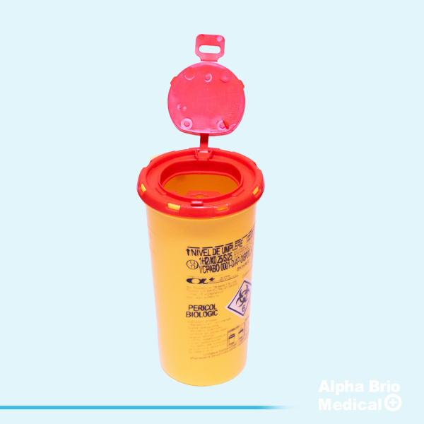 Recipient Cutii polipropilena 0,5 L pt. intepatoare–taietoare BIOSAFE