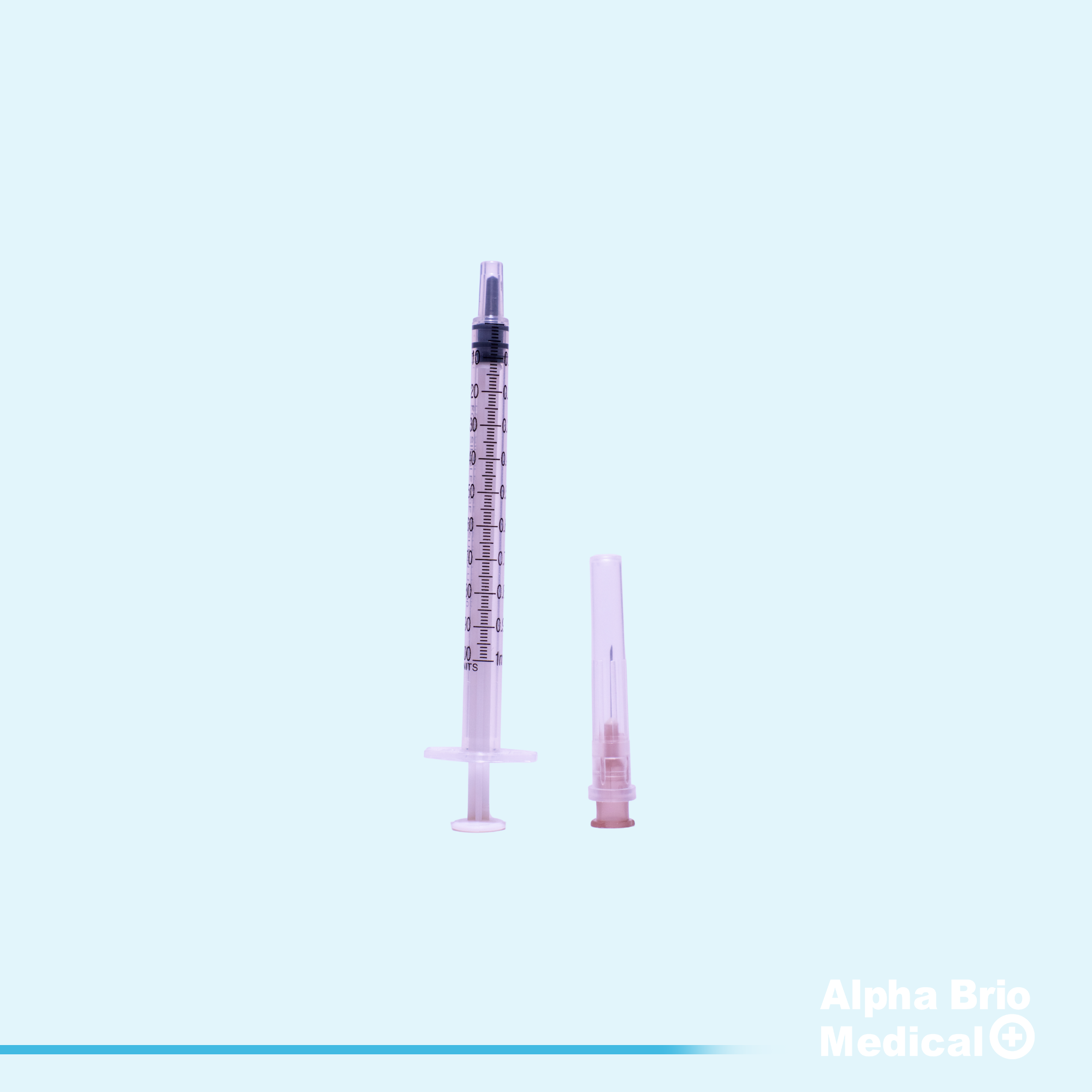 Seringa insulina 1ml cu ac detasabil BIOSAFE